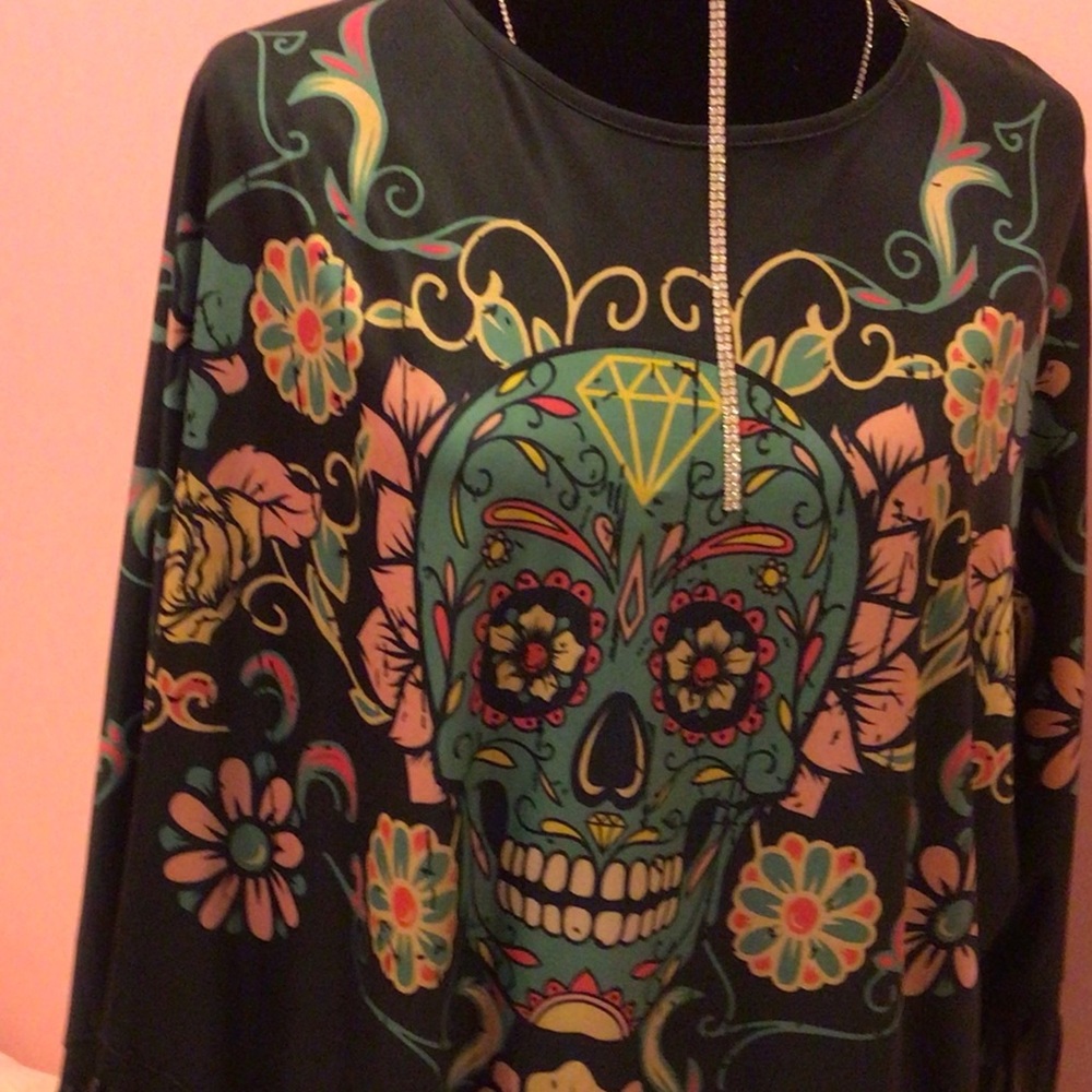 Sugar skull poncho